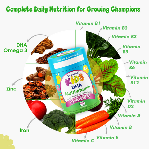 Growmax Kid's DHA Multivitamin Gummies